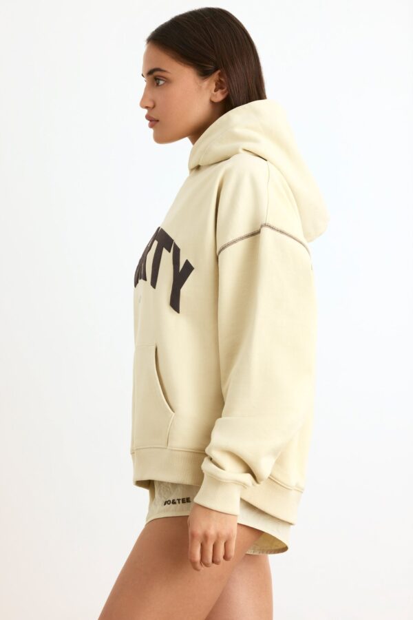 Oversized Hoodie in Bone - Image 3