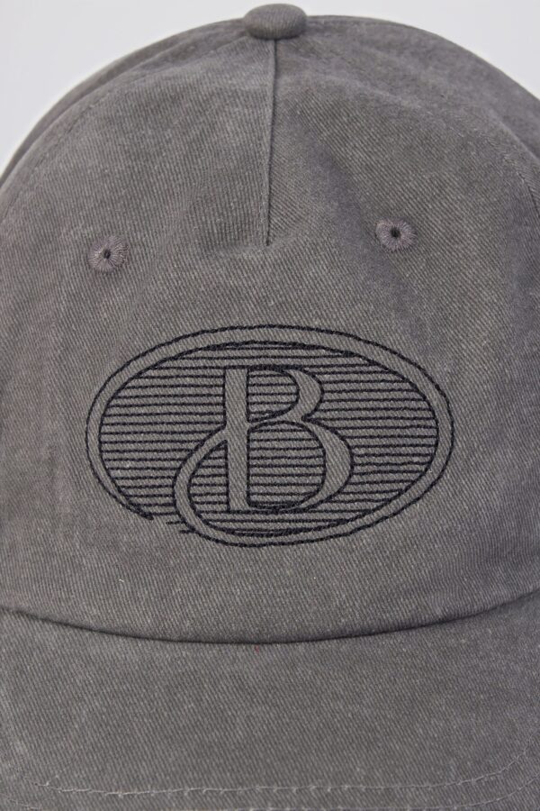Baseball Cap in Washed Charcoal - Image 4