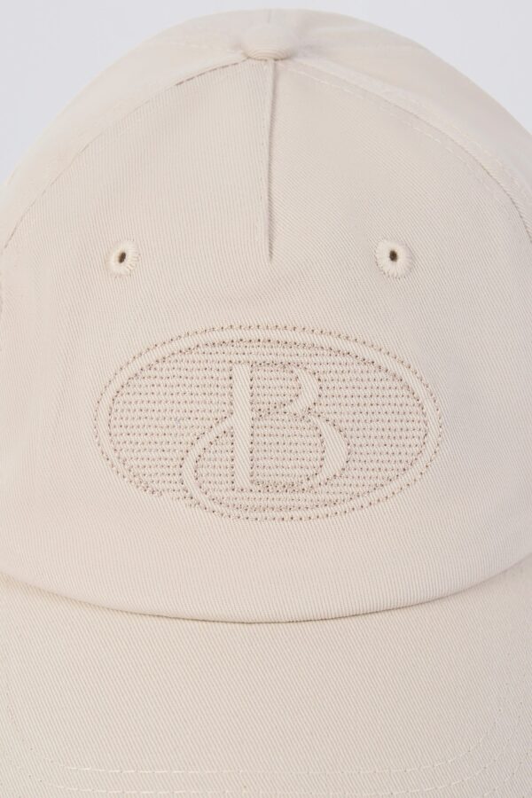 Baseball Cap in Washed Cream - Image 4