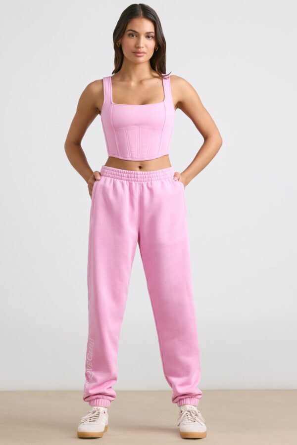 Oversized Joggers in Bubblegum Pink - Image 6