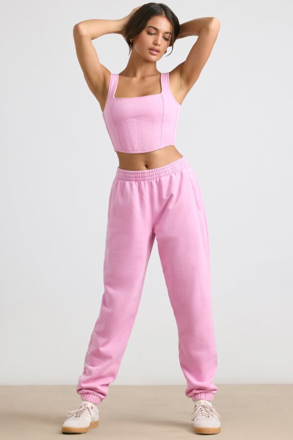 Oversized Joggers in Bubblegum Pink - Image 7