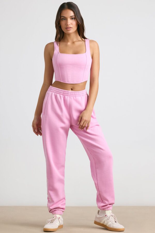 Oversized Joggers in Bubblegum Pink - Image 8