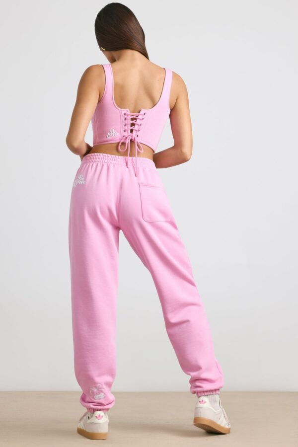 Oversized Joggers in Bubblegum Pink - Image 2
