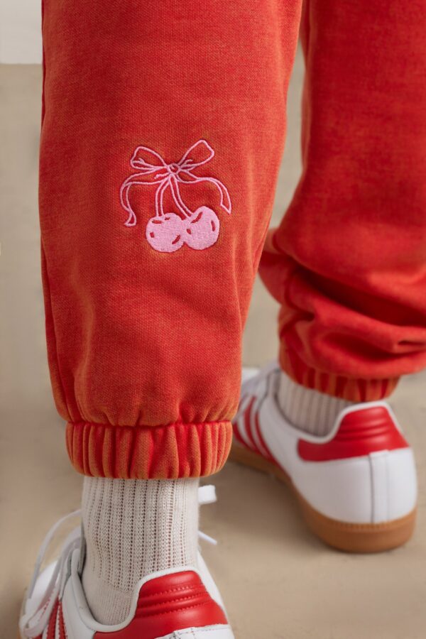 Petite Oversized Joggers in Red - Image 4