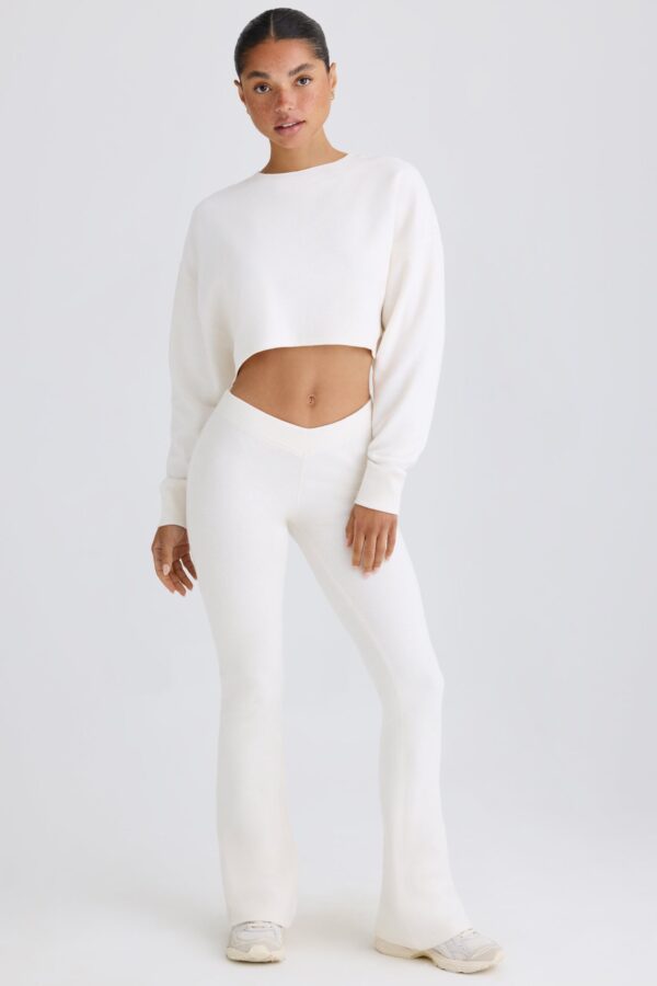 Flared Trousers in White - Image 7