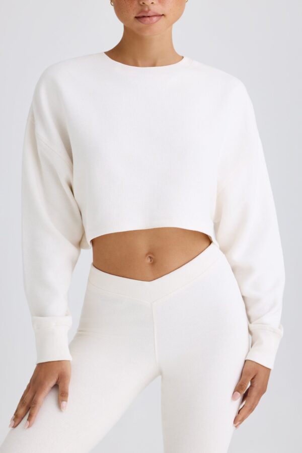 Flared Trousers in White - Image 4