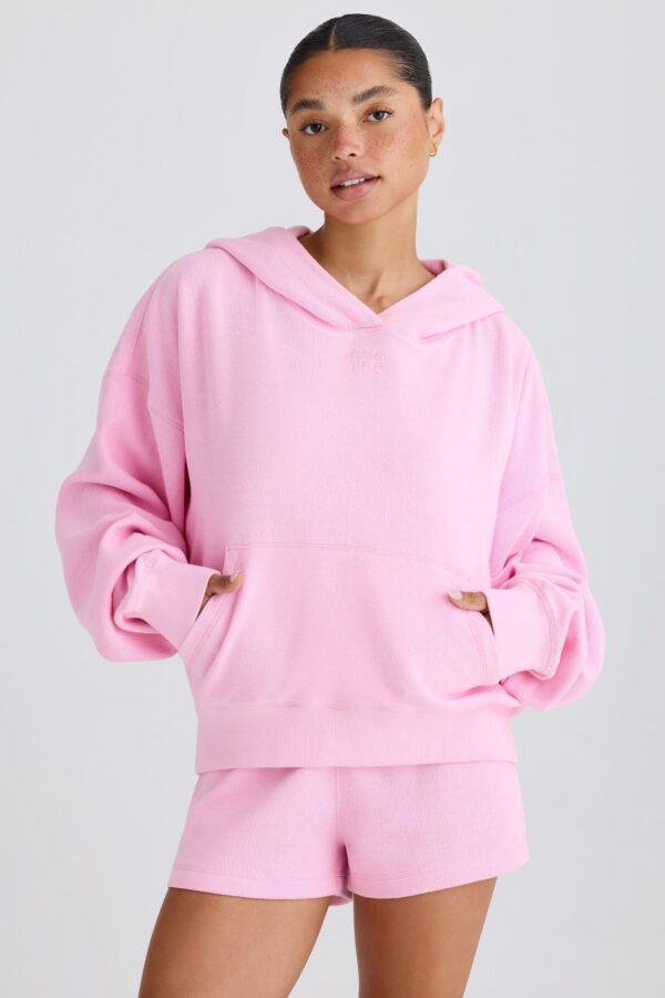 Graphic-Print Hoodie in Bubblegum Pink - Image 2