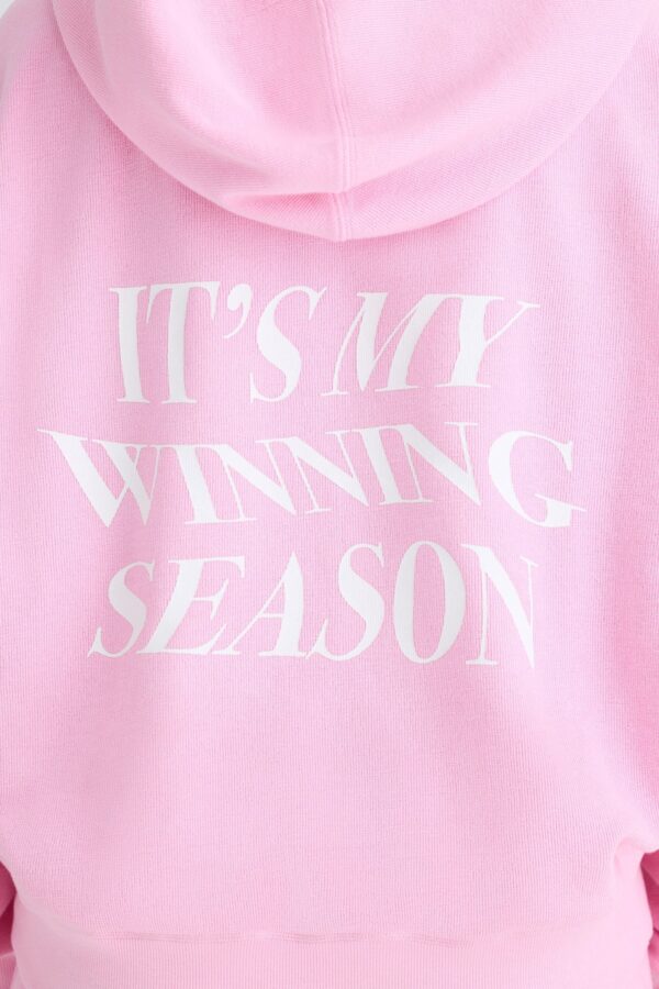 Graphic-Print Hoodie in Bubblegum Pink - Image 5