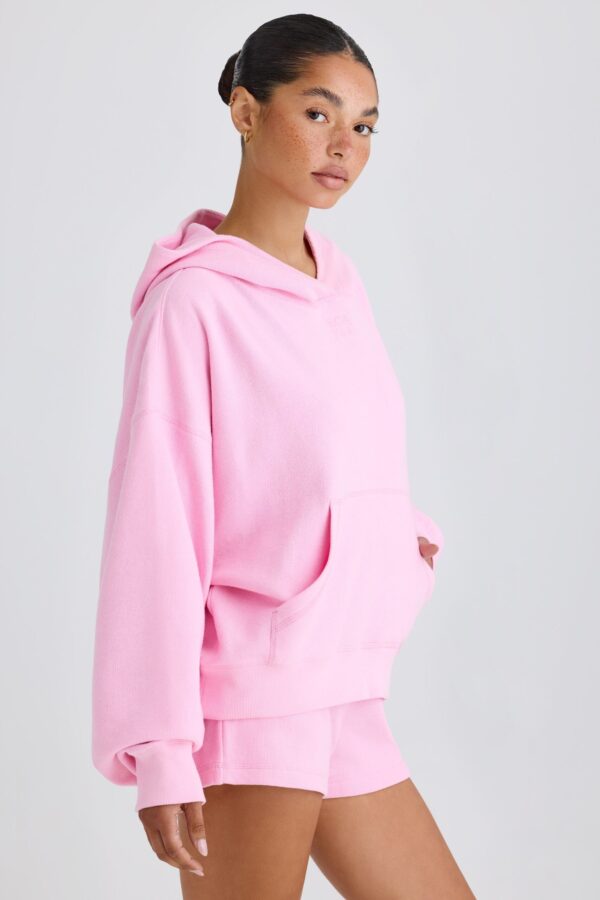Graphic-Print Hoodie in Bubblegum Pink - Image 3