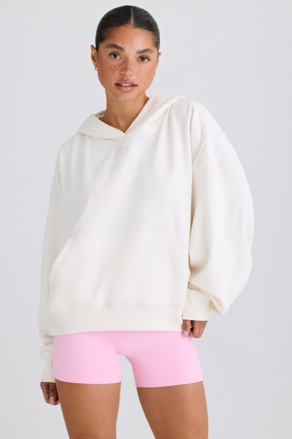Graphic-Print Hoodie in White - Image 2