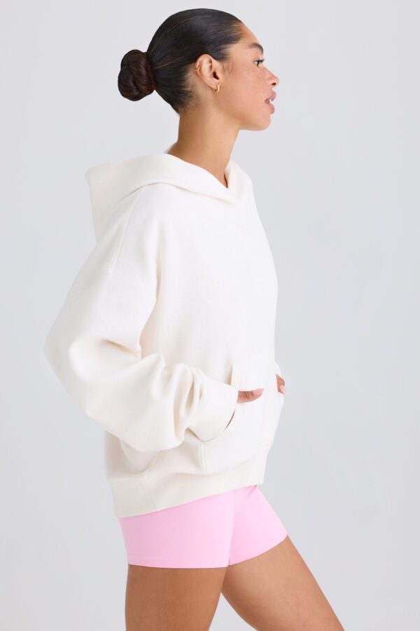 Graphic-Print Hoodie in White - Image 3
