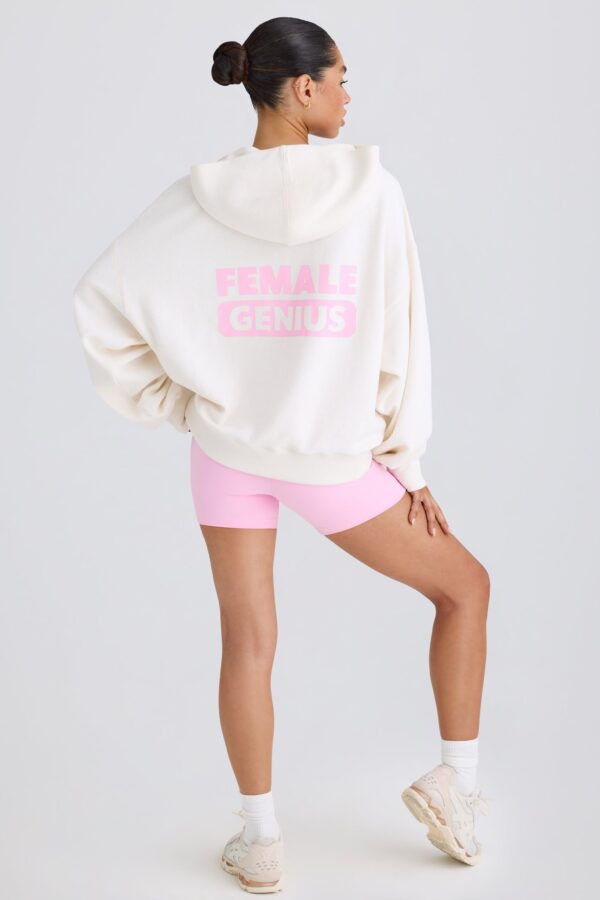 Graphic-Print Hoodie in White - Image 9