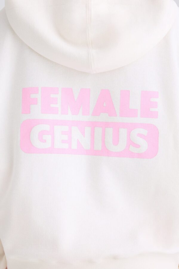 Graphic-Print Hoodie in White - Image 4