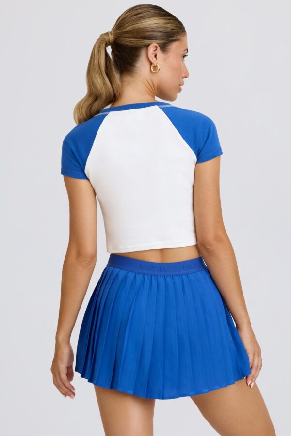 Graphic-Print Cropped T-Shirt in White - Image 4