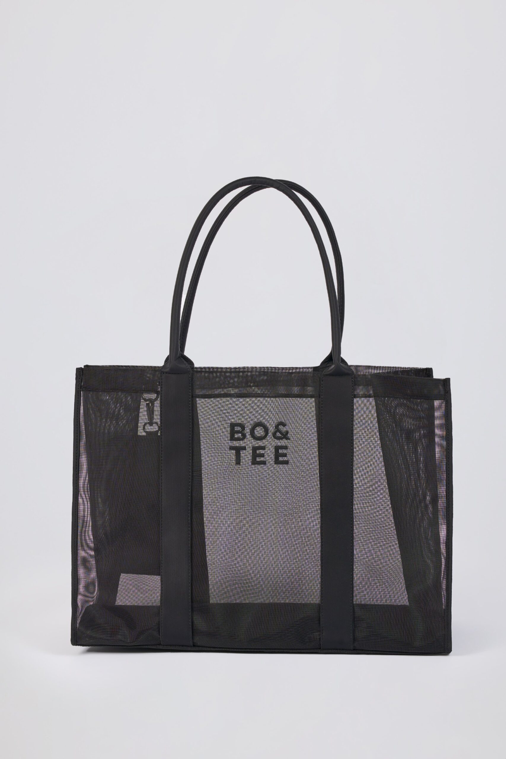 Mesh Tote Bag in Black - Image 3