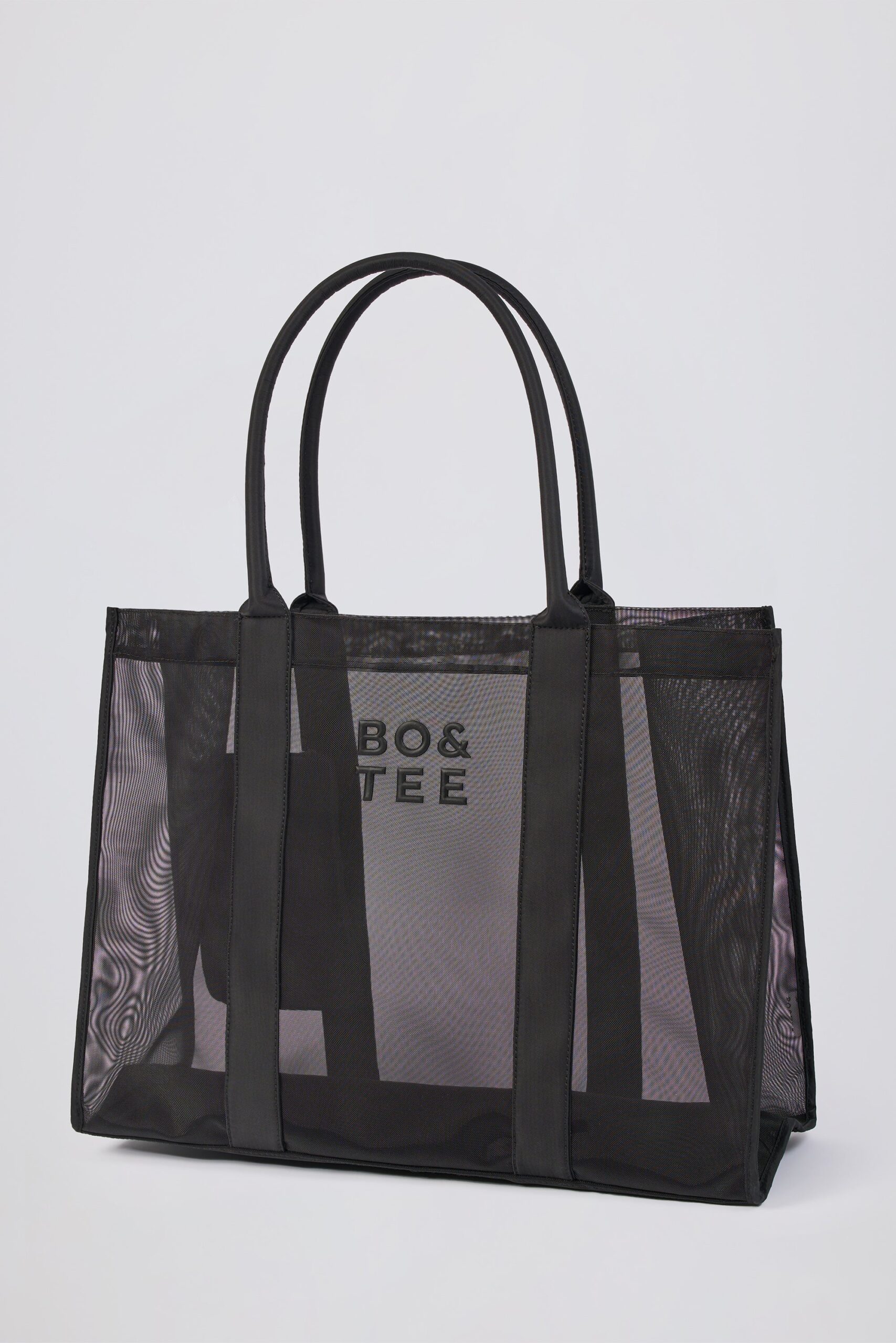 Mesh Tote Bag in Black - Image 5
