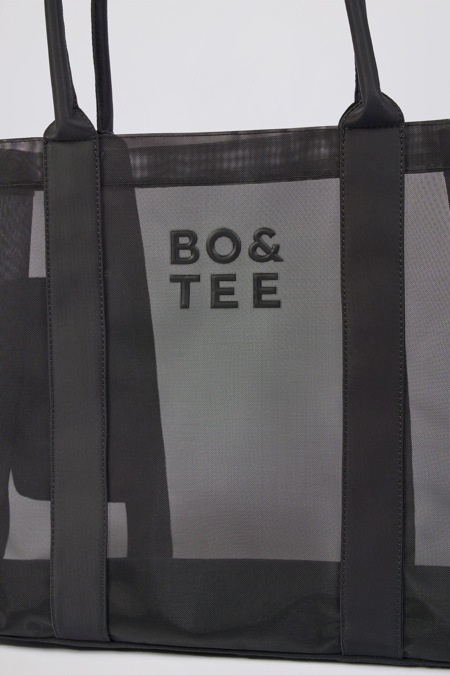 Mesh Tote Bag in Black - Image 8