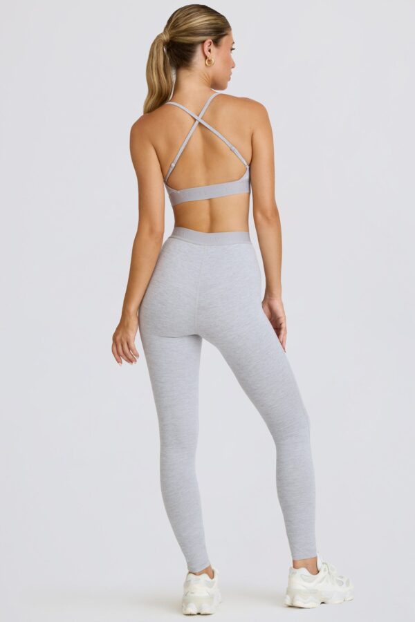 Petite Soft Active Leggings in Grey Marl - Image 2