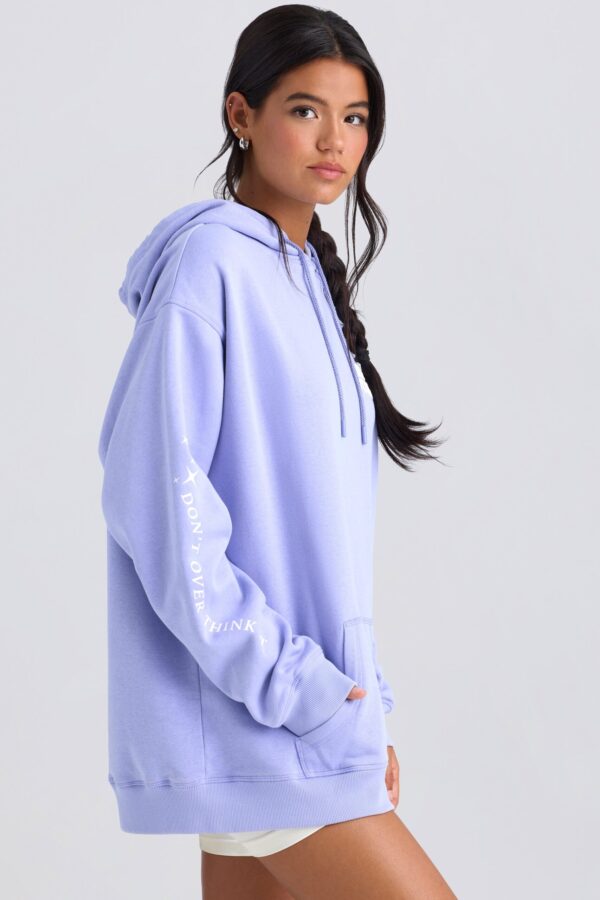 Oversized Hoodie in Periwinkle - Image 3