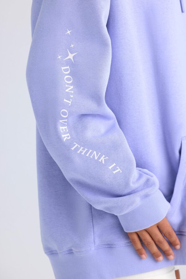 Oversized Hoodie in Periwinkle - Image 4