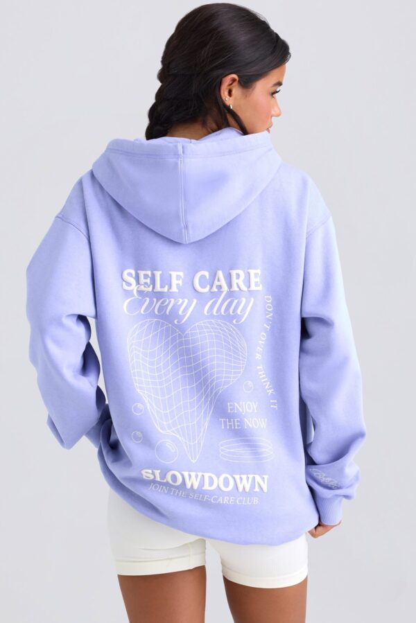 Oversized Hoodie in Periwinkle - Image 6