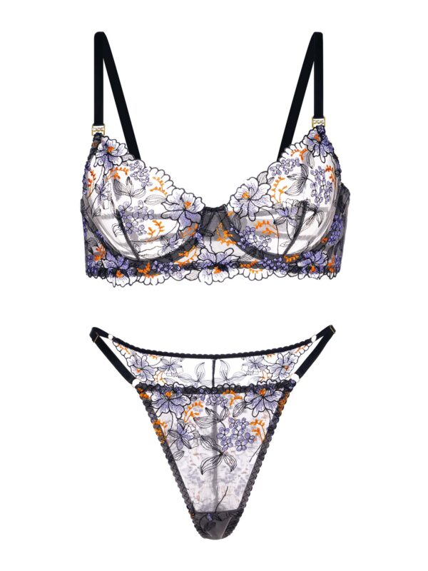 Elegant Noir Black Lace Lingerie Set - Image 9