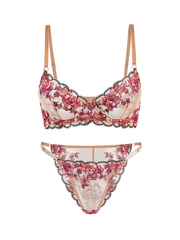 Blossom Elegance Lace Lingerie Set - Image 12