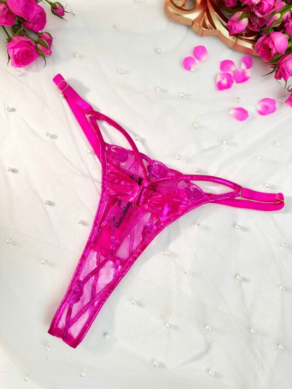 Opulent Magenta Fantasy Lingerie Set - Image 12