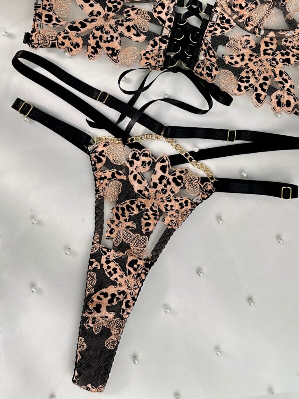 Leopard Flower Lace Lingerie Set - Image 19