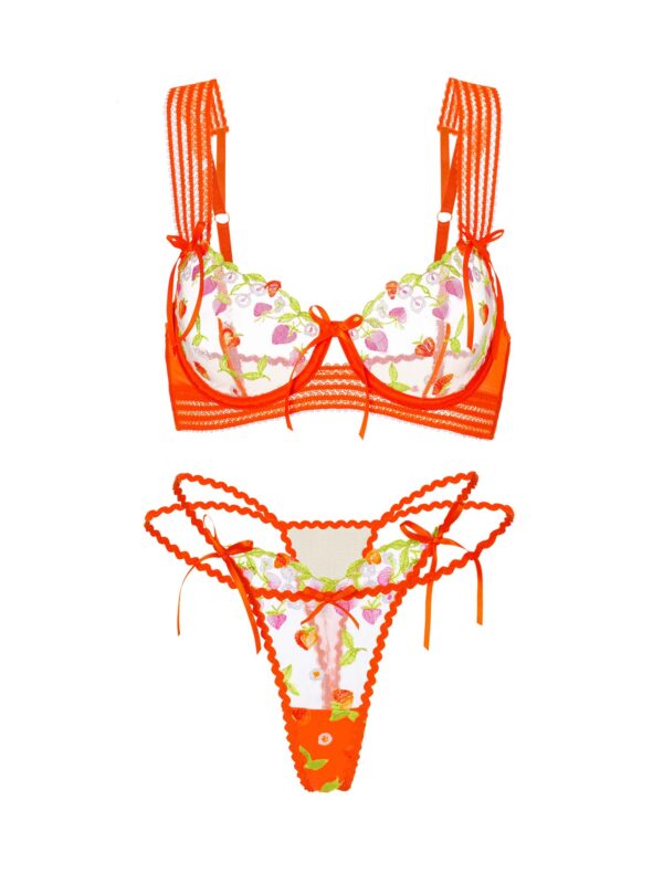 Sunny Meadow Floral Lace Lingerie Set - Image 2