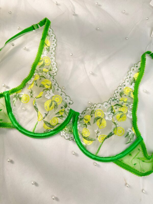 Fresh Lemon Embroidery Lingerie Set - Image 11