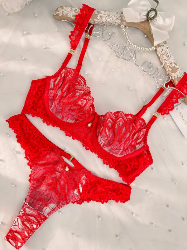 Red Top Temptation Lingerie Set - Image 14
