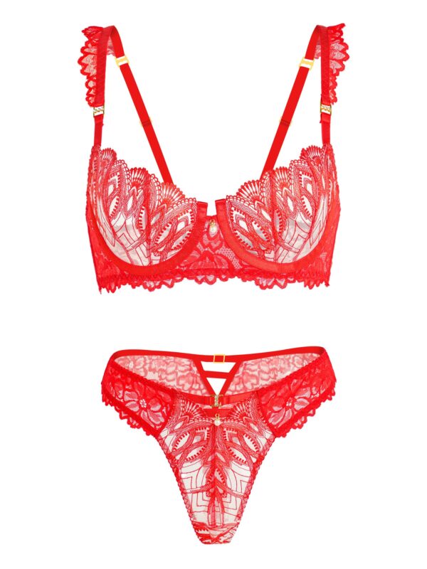 Red Top Temptation Lingerie Set - Image 13