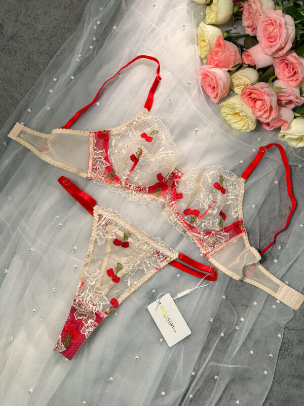 Red Cherry Lingerie Set - Image 9