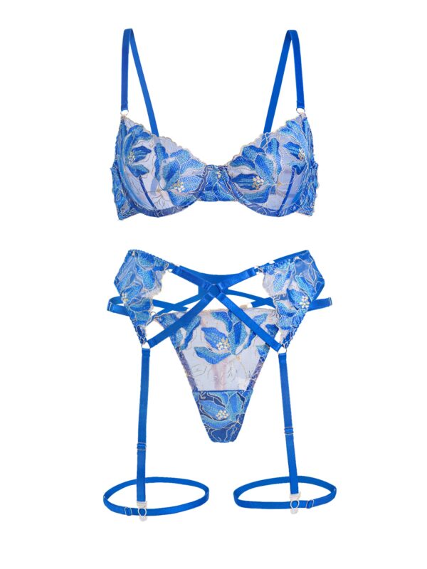 Floral Embroidery Lingerie Set - Image 14