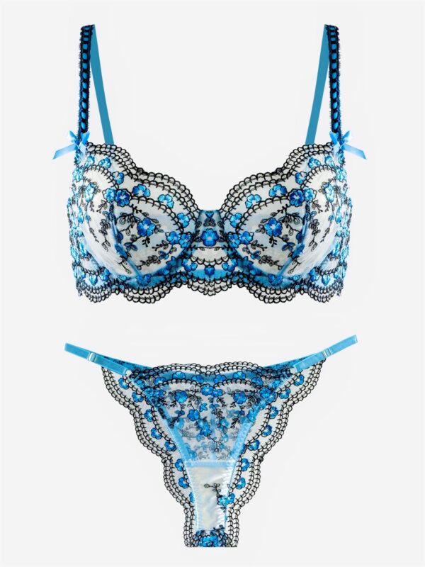 Blossom Delights Embroidery Lingerie Set - Image 7