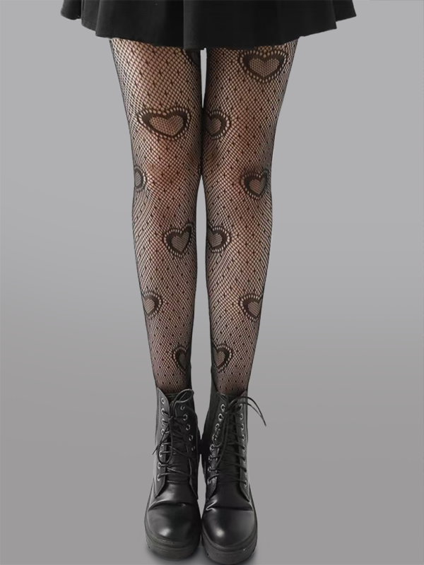 Heart Polka Dot Tights - Image 3