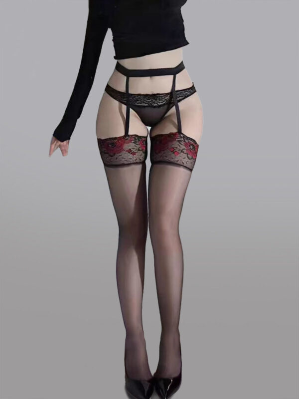 High-Waist Garter Stockings - Image 4
