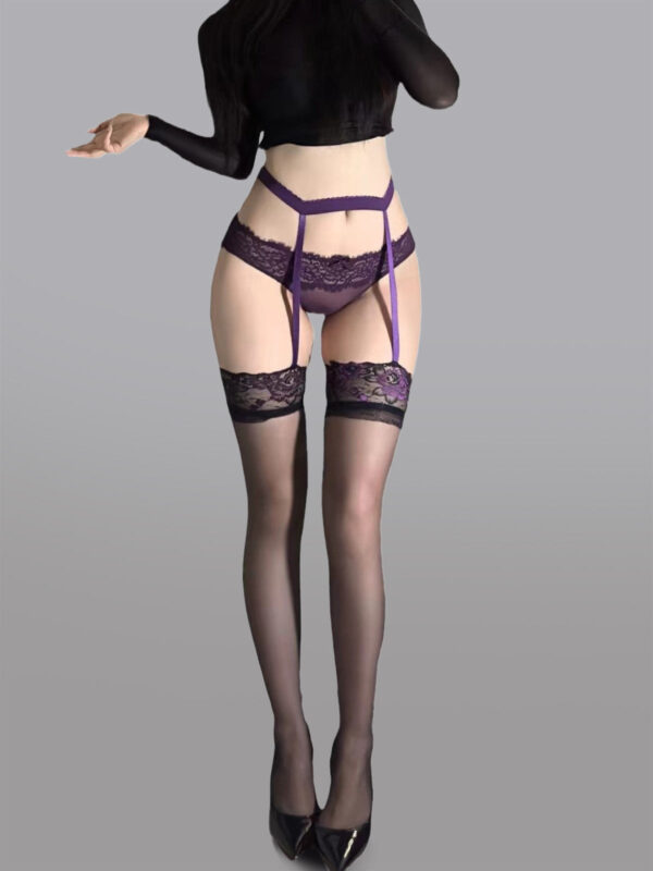 High-Waist Garter Stockings - Image 3