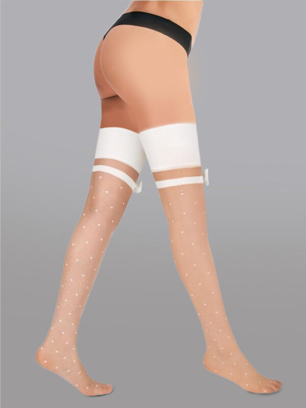 Polka Dot Bow Stockings - Image 7