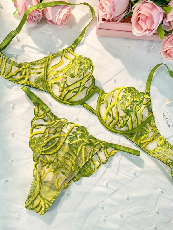 Green Leaves Lingerie Set - Image 9