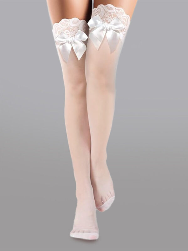 Butterfly Knot Thigh-High Stockings - Image 4