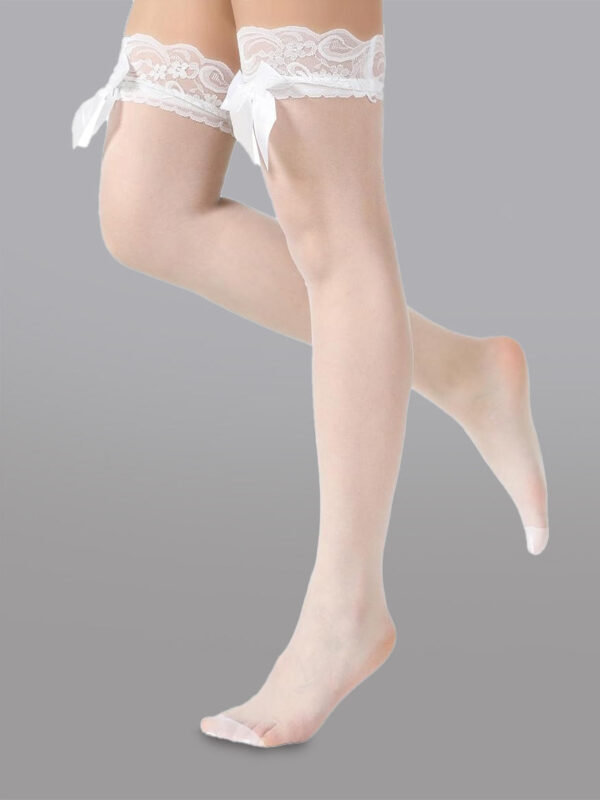 Butterfly Knot Thigh-High Stockings - Image 5