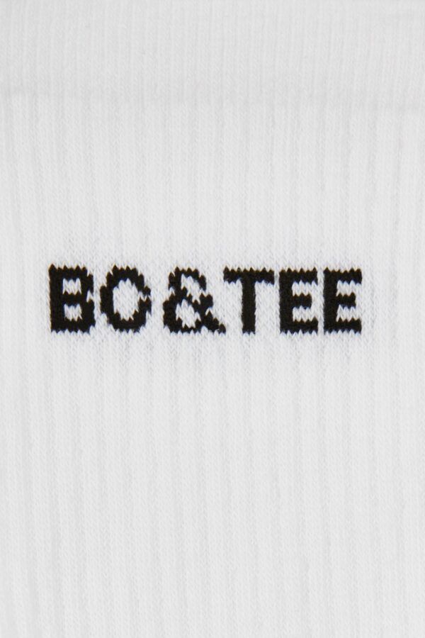 Ribbed Crew Sock Bundle in White - Image 2