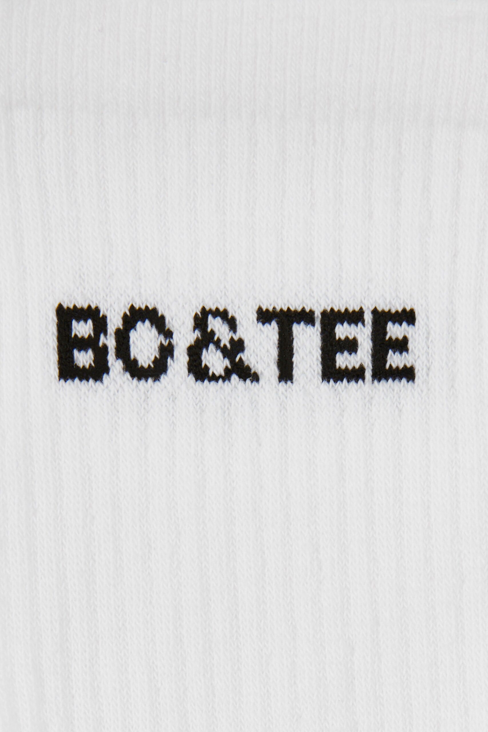 Ribbed Crew Sock Bundle in White - Image 2