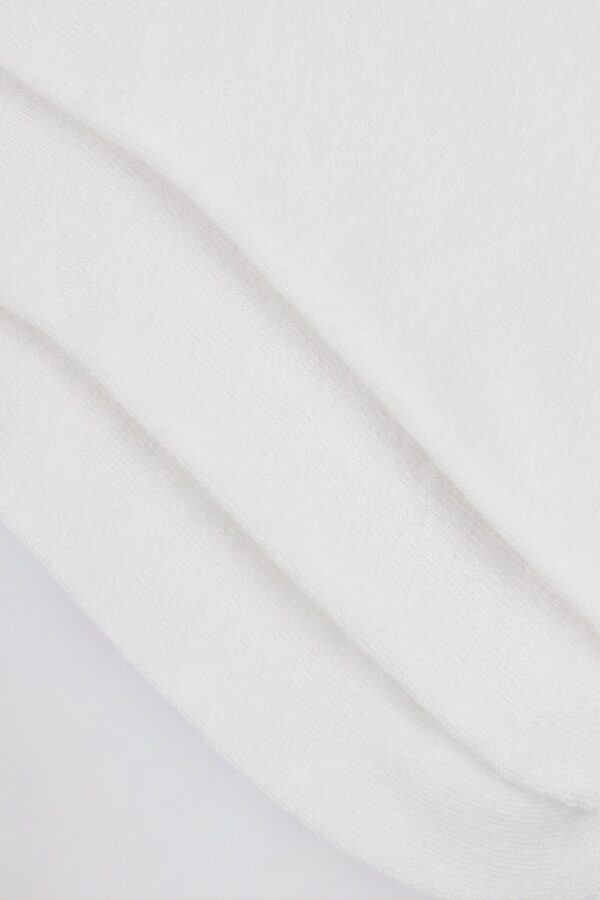 Ribbed Crew Sock Bundle in White - Image 3