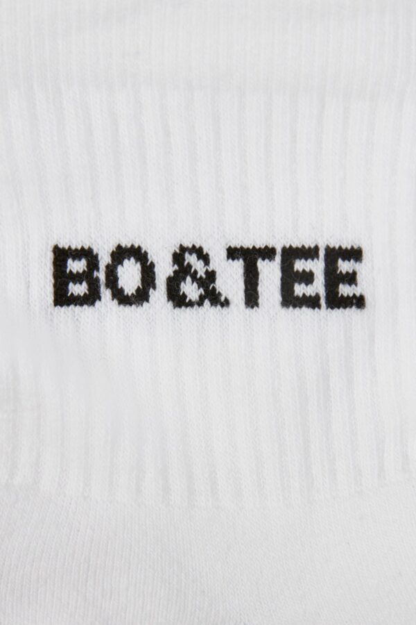 Ribbed Half-Crew Sock Bundle in White - Image 2