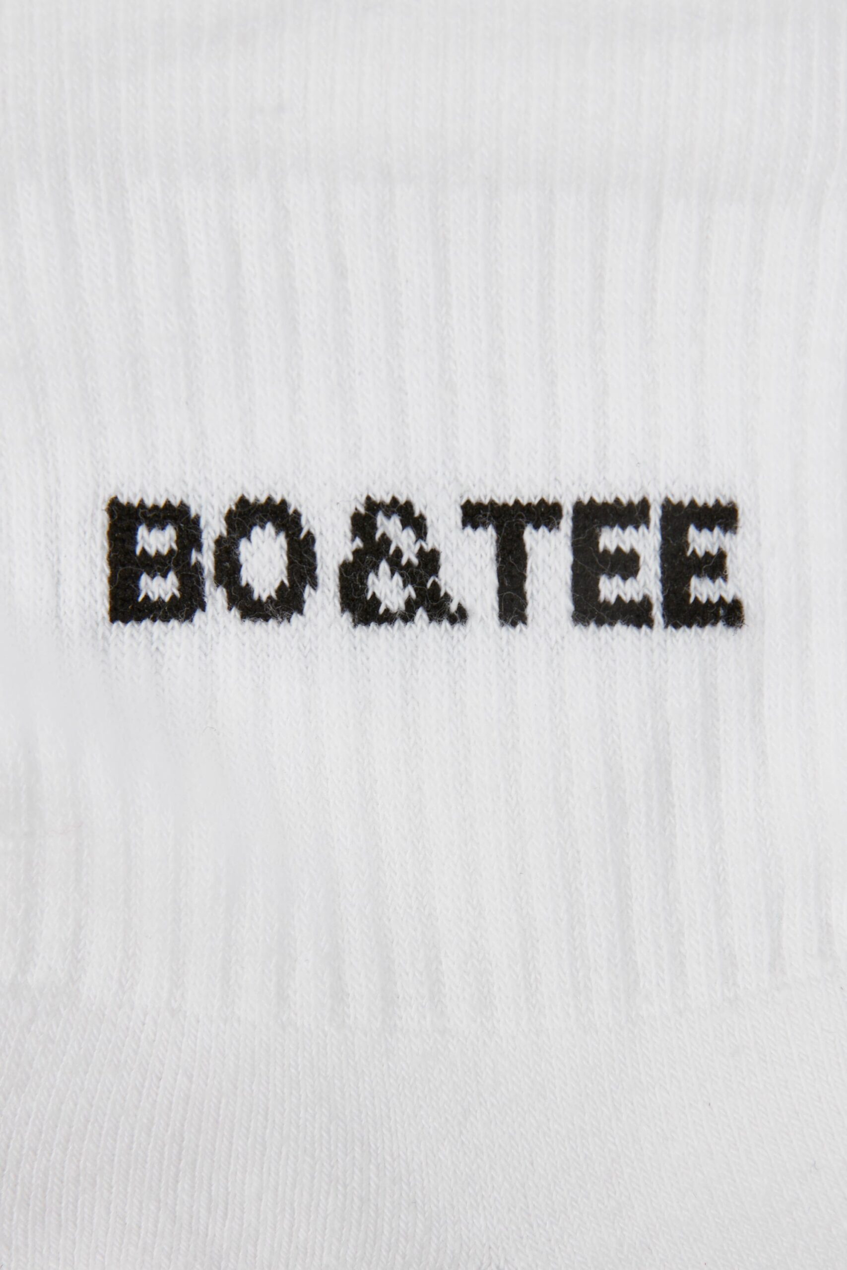 Ribbed Half-Crew Sock Bundle in White - Image 2