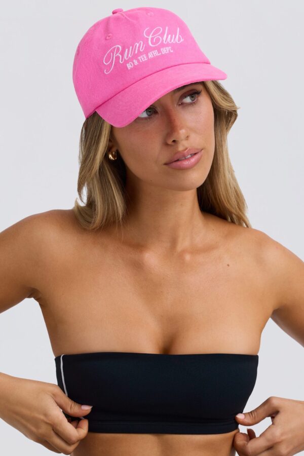 Baseball Cap in Bubblegum Pink - Image 2
