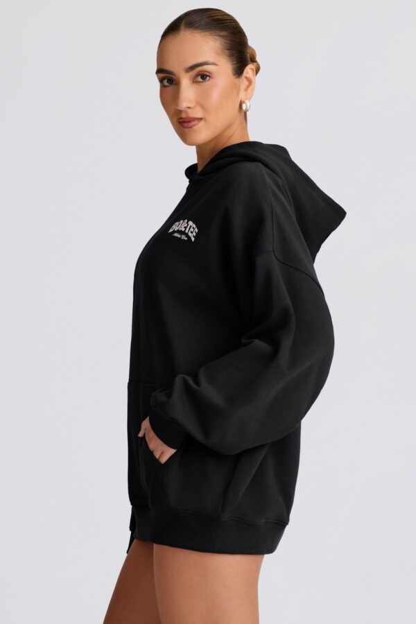 Oversized Hoodie in Black - Image 3